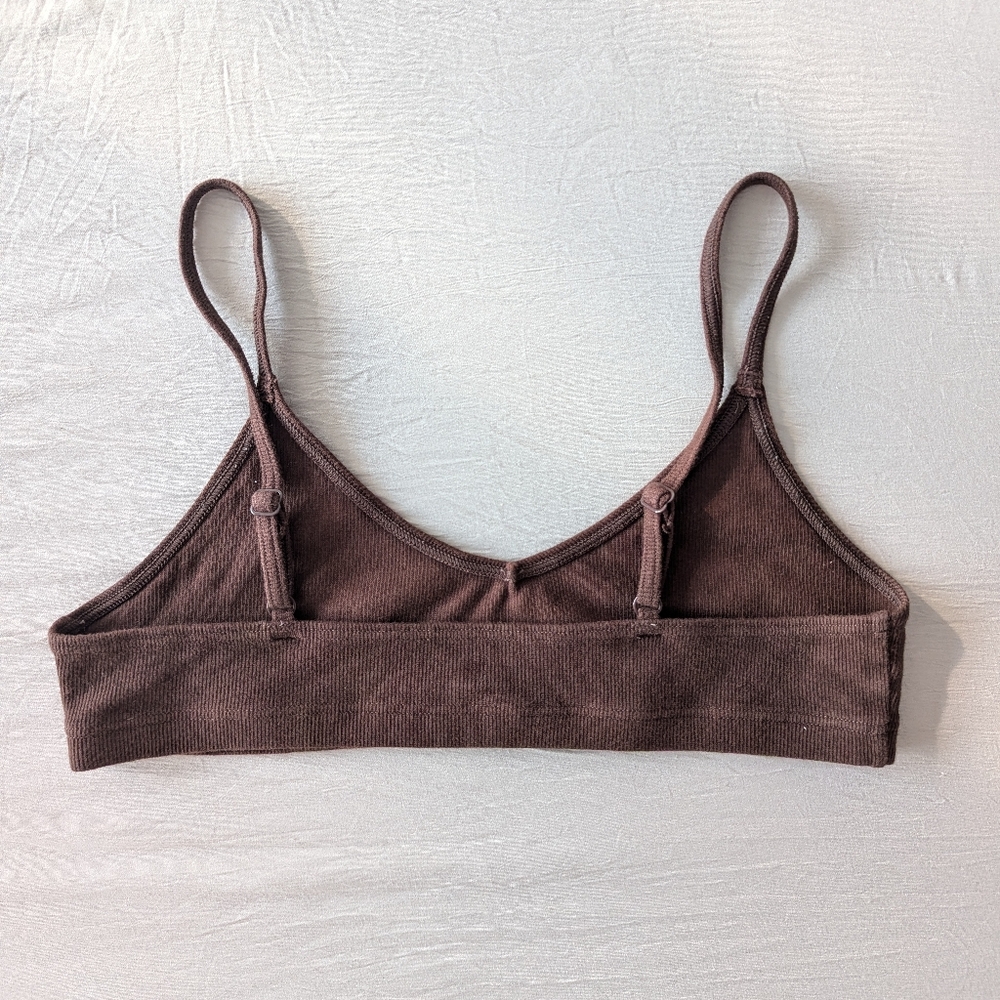 NWOT Goldn Chesnut Brown Triangle Bralette - Medium - Picture 2 of 2